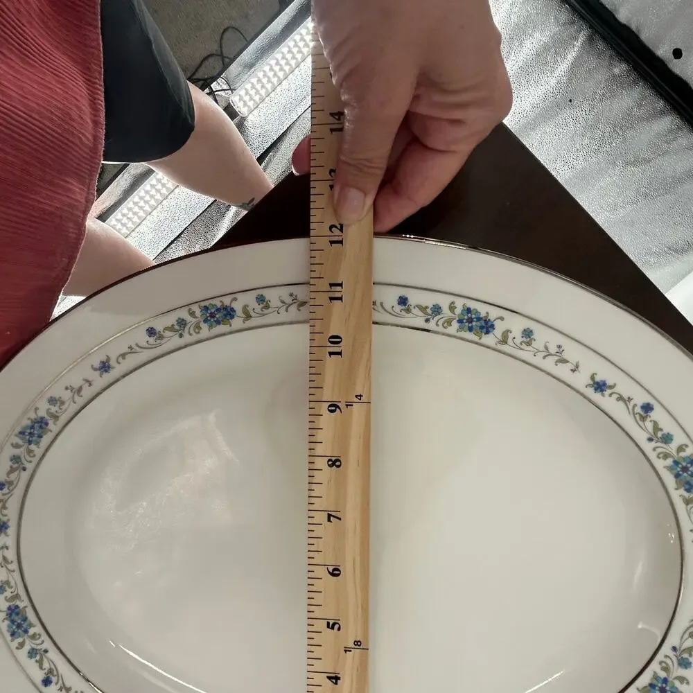 HTF Vintage Noritake Ivory China NORMA 7016 Large Oval Serving Platter 16